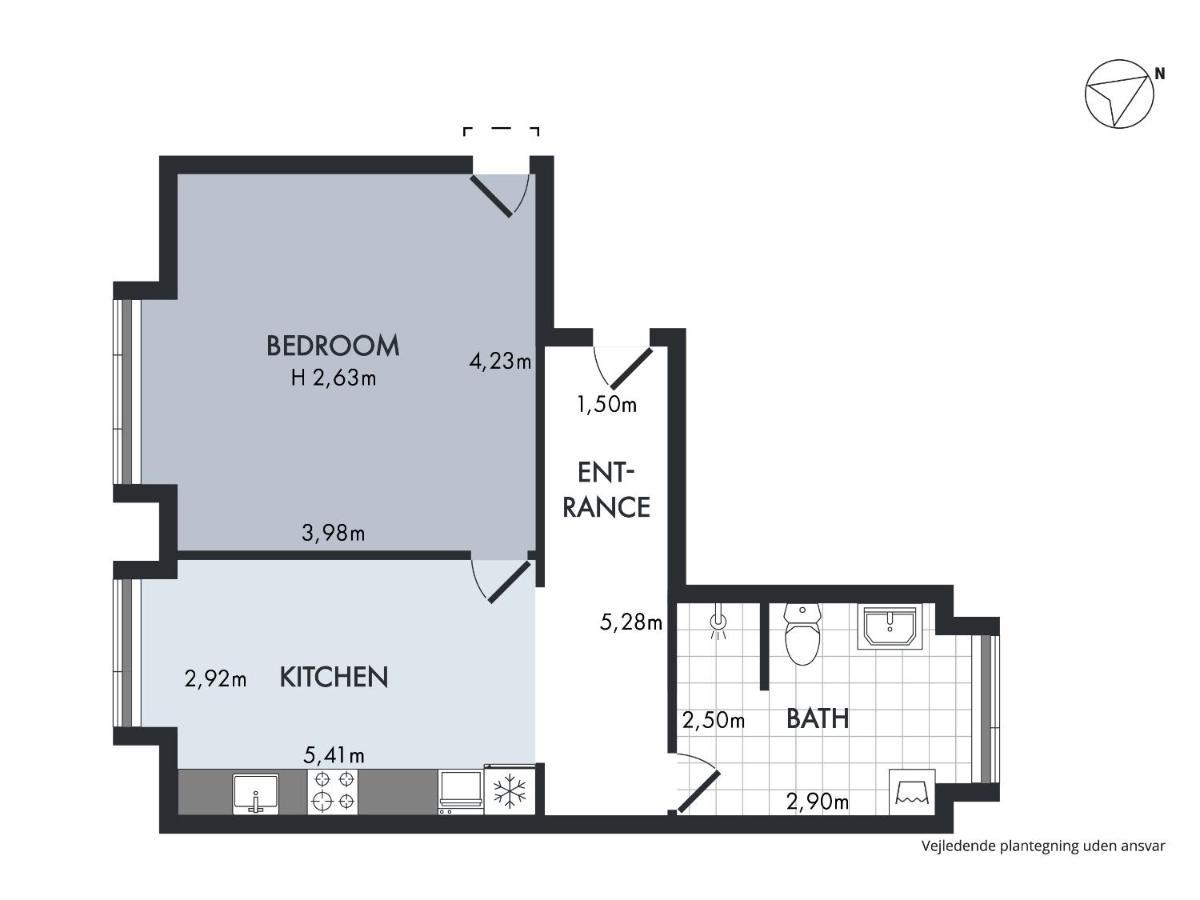 Sanders Fjord - Inviting One-Bedroom Apartment In Center Of Roskilde Exterior foto